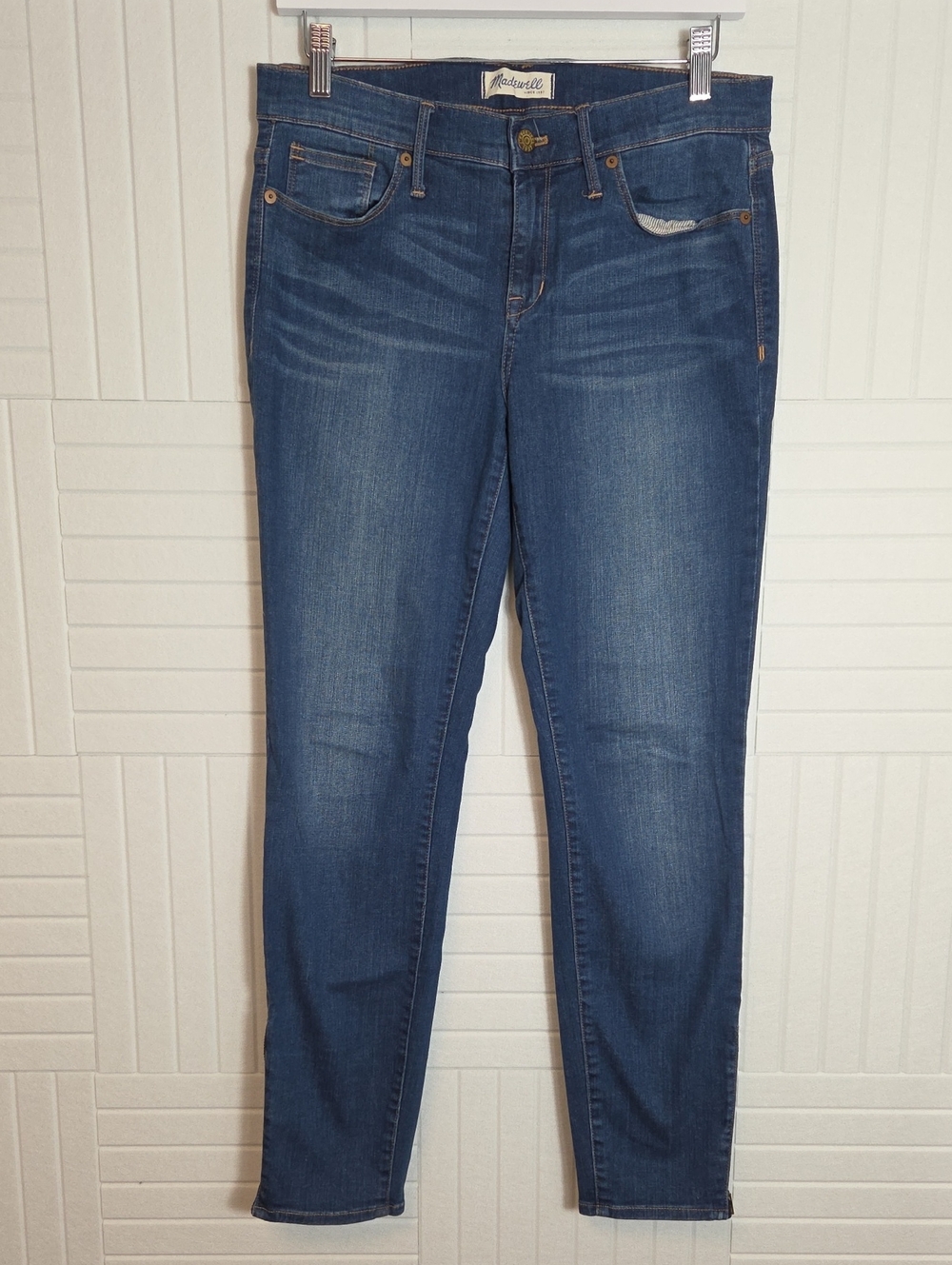 Madewell Ankle Zip Skinny Jeans Size 30